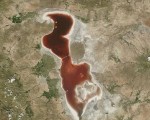 壮观！微生物“作怪”致伊朗乌尔米湖变成血色