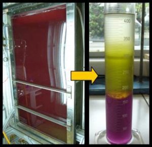 图9.紫球藻中含有的色素（紫球蛋白的水溶液颜色）