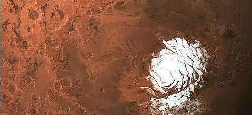 图1 火星发现液态水湖（图片来源于网络