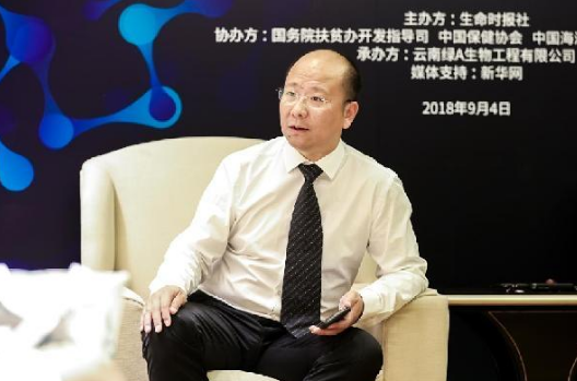 云南绿A生物工程有限公司副总经理洪涛。