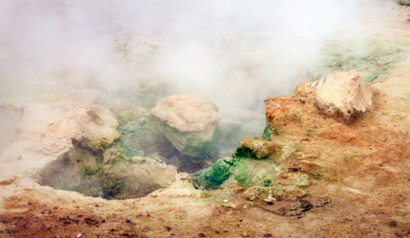 美国黄石国家公园火山泉的青绿藻（Andreas Meyer）